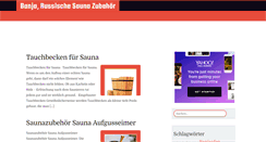 Desktop Screenshot of banja-zubehoer.de