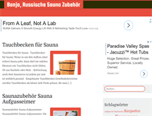 Tablet Screenshot of banja-zubehoer.de